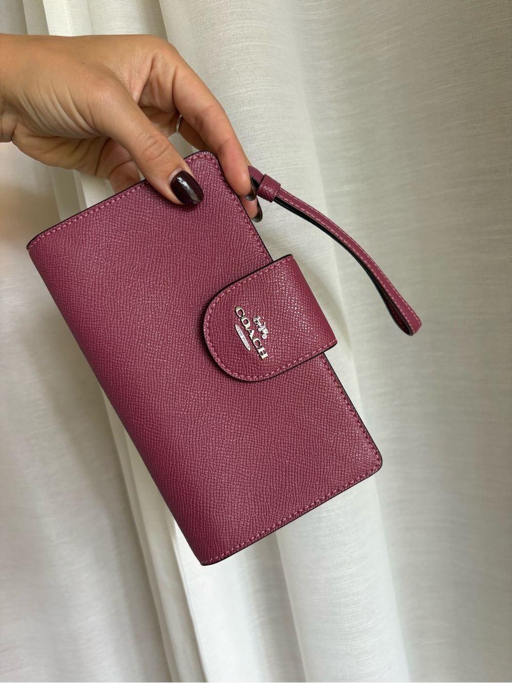 Coach Tech Wallet/Wristlet in Raspberry